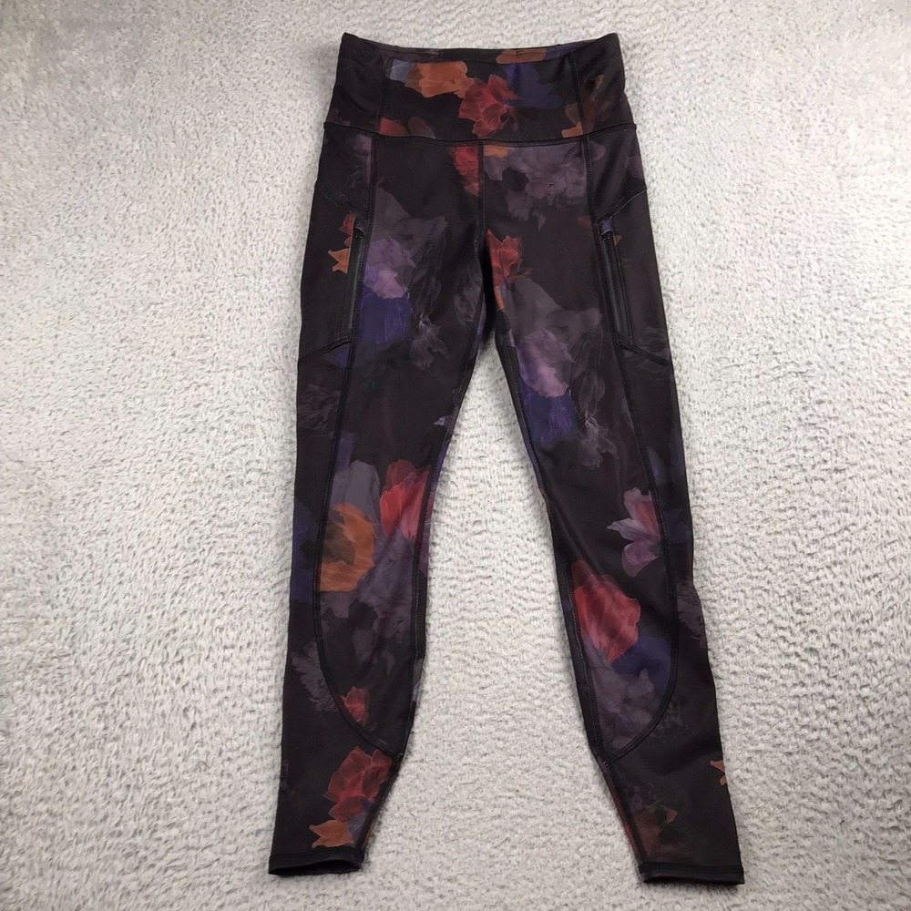 Athleta Rainier Printed Tight Womens S (26x26) Night Bloom Cold Weather Leggings